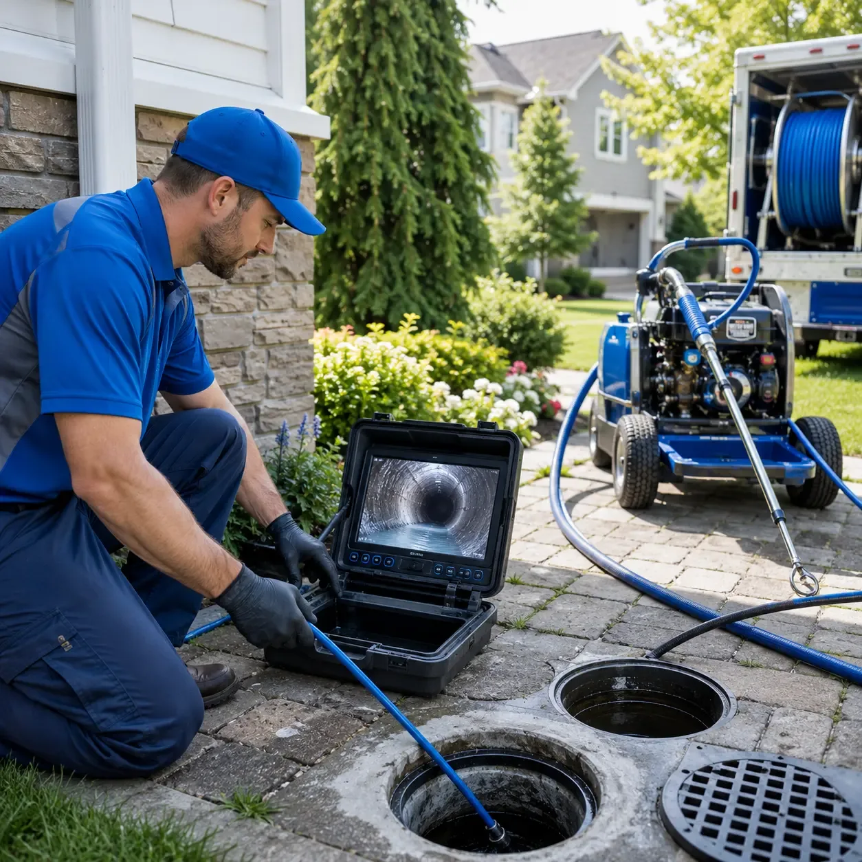 Outdoor drain cleaning professionals serving Elberfeld, IN